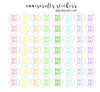 56 Kawaii Pay Day Stickers Planner Small Rainbow Cute Handmade Stickers Erin Condren Kikki K Filofax AC41 - anniscrafts