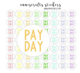 56 Kawaii Pay Day Stickers Planner Small Rainbow Cute Handmade Stickers Erin Condren Kikki K Filofax AC41 - anniscrafts