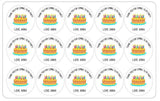 Birthday Cake Thank You For Coming To My Party Stickers Birthday Cake Party Gift Goodie Bag Stickers - anniscrafts