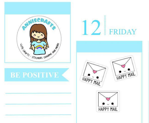 Happy mails stickers - Cute envelope stickers