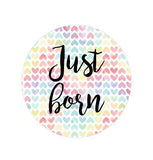 12 MONTHS Baby Stickers Milestone Clothing Rainbow Baby One To Just Born One-Piece Stickers Baby Shower Gift Stickers - anniscrafts