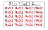 Fragile Stickers, Packaging Stickers, Fragile Glass Breakables Stickers, Happy Mail, Warning Sticker, Do Not Bend Stickers, Mailing Stickers - anniscrafts
