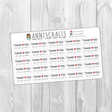 Thank You For Your Purchase Order Stickers Rectangle Matte Stickers Labels Packaging Stickers United Kingdom anniscrafts AC39 - anniscrafts