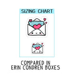 Cute Love Letter Stickers Kawaii Heart Letter Envelope Stickers Planner Stickers Happy Planner Erin Condren KikkiK Filofax Kawaii Stickers - anniscrafts