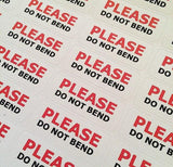 Please Do Not Bend Stickers Packaging Stickers Envelope Order Seals Small Business Stickers Shipping Supplies Stickers - anniscrafts