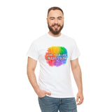 Unisex Rainbow Live Your Life In Full Color Heavy Cotton Tee T-Shirt LGTBQ Shirt