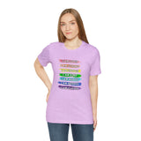 Unisex White Rainbow Positive Self Affirmations Shirt I am Loved I am Strong Shirt Motivational Mental Health Shirt