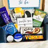 Close up of contents for Daddy To Be Gift Box New Dad Father To Be Mens Spa Pamper Box New Dad Care Package Letterbox New Father Fathers Day Gift Daddy To Be Box