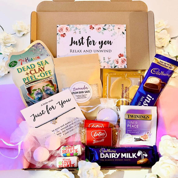 Pamper Box Self Care Relaxation Box Gift For Her Birthday Christmas Letterbox Gift Box Care Package Hug In A Box Pick Me Up Spa Box Hamper
