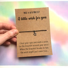 A Little Wish For You Make A Wish Bracelet Any Occasion Christmas Birthday Friends Anniversary Gift Wish Bracelet Sentimental