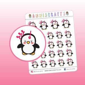 Angry Penguin Planner Stickers Cute Animal Planner Stickers Erin Condren Filofax Frustrated Furious Emotion Planner Stickers - anniscrafts