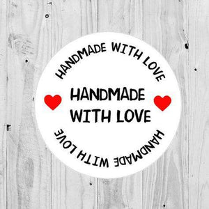 Handmade With Love Stickers Packaging Order Stickers Heart Small Business Postage Package Labels Seller Stickers - anniscrafts