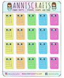 Colorful Calculator Planner Stickers, Maths Calculator Stickers, Kawaii Rainbow Calculator Stickers, Happy Planner, Cute Planner Stickers - anniscrafts