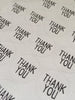 50 Thank You Stickers Round Circle Matte Packaging Labels Simple Stickers, UK United Kingdom - anniscrafts
