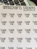 50 Thank You Stickers Round Circle Matte Packaging Labels Simple Stickers, UK United Kingdom - anniscrafts