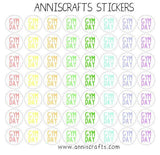 56 Kawaii Gym Day Stickers Planner Small Rainbow Cute Handmade Stickers Matte Erin Condren Kikki K Filofax United Kingdom - anniscrafts