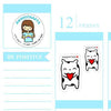 LOVE Moomiko Planner Stickers Cute Kawaii Stickers Erin Condren Adorable Love Heart Matte Stickers anniscrafts UK - anniscrafts