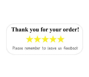 40 Rectangle Thank You For Your Order Leave Review Packaging Stickers Labels Feedback Etsy Packaging Business Stickers - anniscrafts