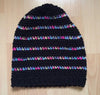 Crochet Rainbow Striped Slouchy Hat Warm Cozy Gift For Her Present Hat Fun Colors Hat - anniscrafts