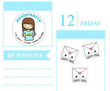 27 HAPPY MAIL Envelope Planner Stickers Kawaii Cute Envelope Happy Mail Planner Stickers Packaging Order Post Office Stickers anniscrafts UK - anniscrafts