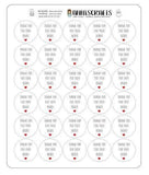30 Thank You For Your Order Stickers Packaging Envelope Order Purchase Seal Stickers Heart Cute Round Label Stickers AC42 - anniscrafts