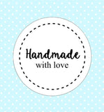 30 Handmade With Love Stickers Packaging Wedding Invitation Seals Favor Labels Gift Wrapping Present Stickers AC38 - anniscrafts