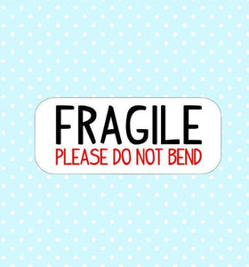 20 Fragile Please Do Not Bend Stickers Packaging Business Mailing Shipping Stickers - anniscrafts