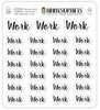 27 Script Work Planner Stickers Handwritten Font Stickers Planner Stickers Erin Condren Text Happy Planner Stickers - anniscrafts