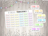 Rainbow Thank You For Your Purchase Stickers MultiColor Packaging Order Stickers Thanks Envelope Seal Stickers AC44 - anniscrafts