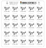 Thank You For Your Order Stickers Packaging Stickers Script Thank You For Your Purchase Stickers Labels Order Stickers UK Seller - anniscrafts