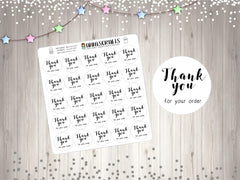 Thank You For Your Order Stickers Packaging Stickers Script Thank You For Your Purchase Stickers Labels Order Stickers UK Seller