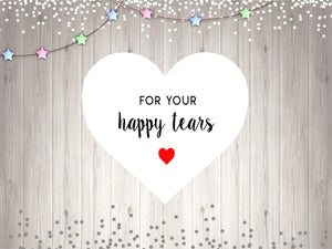 Heart For Your Happy Tears  Stickers Wedding Throw Me Stickers Heart Wedding Stickers Wedding Favor Stickers UK Seller Stickers - anniscrafts