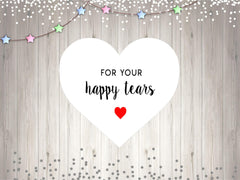 Heart For Your Happy Tears  Stickers Wedding Throw Me Stickers Heart Wedding Stickers Wedding Favor Stickers UK Seller Stickers