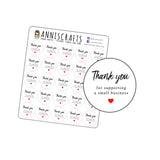 Thank You For Supporting A Small Business Packaging Stickers Business Mailing Happy Mail Stickers - anniscrafts