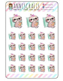 Lola The Sloth Reading A Book Planner Stickers Reading Time Planner Stickers Kawaii Animal Planner Stickers Functional Planner Stickers - anniscrafts