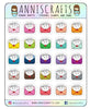 Happy Mail Planner Stickers Envelope Happy Planner Stickers Kawaii Planner Stickers Rainbow Colorful Envelope Mail Stickers UK Seller - anniscrafts