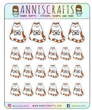 Milo The Cat Happy Mail Calico Kawaii Cat Planner Stickers Cute Happy Post Kitty Kitten Erin Condren Happy Planner Paw Stickers - anniscrafts