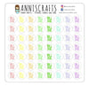 56 Rainbow Bill Due Planner Stickers Happy Planner Functional Stickers Pay Bills Planner Stickers Bill Reminder Stickers - anniscrafts