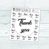 Thank You Stickers, Packaging Stickers, Etsy Order Stickers, Mailing Stickers, Thank You Labels, Script Thank You Stickers - anniscrafts