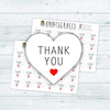Thank You Heart Stickers Sheets Purchase Labels Packaging Labels UK United Kingdom AC27 - anniscrafts