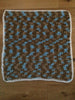 Crochet Camouflage Baby Blanket Boy Shower Brown Blue Pattern Gift Present Handmade Baby Stroller Blanket Soft Thick Blanket - anniscrafts