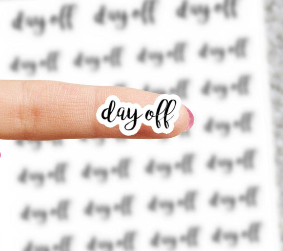 Day Off Planner Stickers Happy Planner Text Stickers Day Off Stickers Script Planner Stickers Word Planner Stickers Life Planner Stickers - anniscrafts