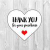 Thank You For Your Purchase Stickers, Heart Packaging Stickers, Thank You Stickers, Thank You Packaging Stickers, Order Stickers - anniscrafts