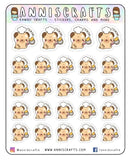 Pug Cooking Planner Stickers Cute Kawaii Animal Dog Planner Stickers Erin Condren Kikki K Filofax Big Mini Chores Planner Stickers - anniscrafts