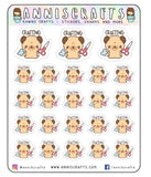 Pug Crafting Scrapbooking Planner Stickers Kawaii Animal Dog Stickers Crafts Paper Crafts Scissors Planner Stickers Erin Condren Stickers - anniscrafts
