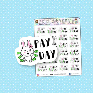 Loki Bunny Pay Day Stickers Happy Planner Stickers Erin Condren Filofax Kikkik Stickers Cute Kawaii Animal Functional Daily Stickers - anniscrafts