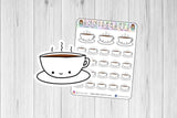 Coffee Planner Stickers Hand Drawn Coffee Stickers Coffee Lover Mug Happy Planner Stickers Erin Condren Stickers Kikki K Stickers - anniscrafts