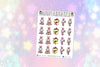 BELLE Planning Planner Stickers Happy Planner Kawaii Girl Stickers Erin Condren KikkiK Filofax Cute Chibi Kawaii Planner Stickers - anniscrafts