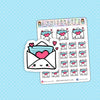Cute Love Letter Stickers Kawaii Heart Letter Envelope Stickers Planner Stickers Happy Planner Erin Condren KikkiK Filofax Kawaii Stickers - anniscrafts