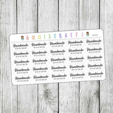 Handmade With Love And Care Stickers, Packaging Envelope Order Seals, Cute Handmade Stickers, Thank You Seals AC302 - anniscrafts